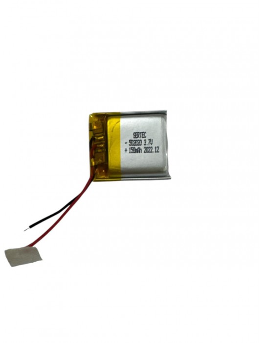 502020 3.7V 150mAh Li-Polymer Pil Devreli/1.5A