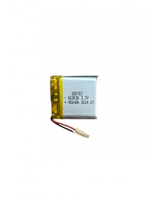 503030 3.7V 450mAh Li-Polymer Pil Devreli/1.5A