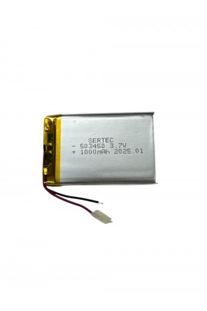 503450 3.7V 1000 MAh Li-Polymer Pil Devreli/1.5A 503450 3.7V 1000 MAh Li-Polymer Pil Devreli/1.5A