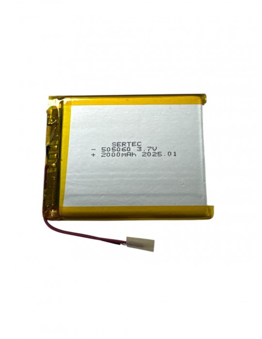 505060 3.7V 2000 mAh Li-Polymer Pil Devreli/1.5A
