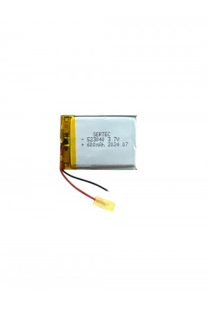 523040 3.7V 600 MAh Li-Polymer Pil Devreli/1.5A 523040 3.7V 600 MAh Li-Polymer Pil Devreli/1.5A