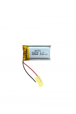 602035 3.7V 400mAh Li-Polymer Pil (Devreli/1.5A) 602035 3.7V 400mAh Li-Polymer Pil (Devreli/1.5A)