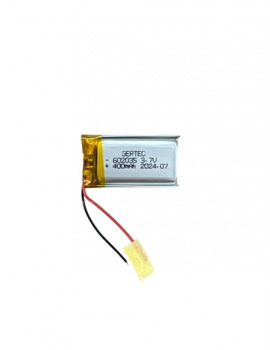 602035 3.7V 400mAh Li-Polymer Pil (Devreli/1.5A)