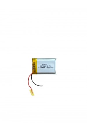 602535 3.7V 600 MAh Li-Polymer Pil Devreli/1.5A 602535 3.7V 600 MAh Li-Polymer Pil Devreli/1.5A