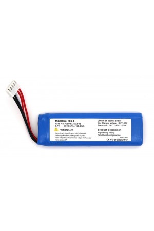 Flip 4 uyumlu 3.7v 3000 mah Soketli Batarya