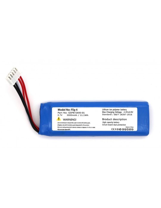 Flip 4 uyumlu 3.7v 3000 mah Soketli Batarya