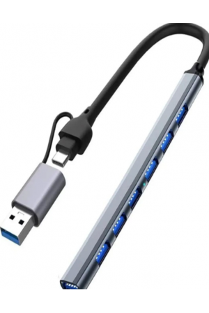 ZR288 7 Port Ads303/D Type-C Usb Metal Usb Hub ZR288 7 Port Ads303/D Type-C Usb Metal Usb Hub