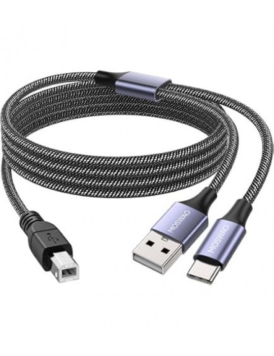 ZR361 Ads 501 Type-C 2 İn 1 Yazıcı Kablosu