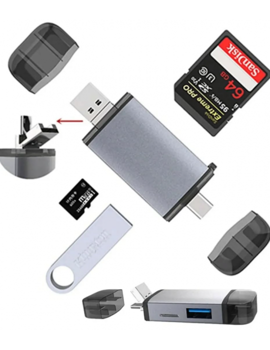 ZR428 T993A Type-C 3 İn 1 Card Reader