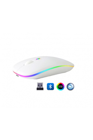 ZR215 Cba100 Rgb Beyaz Şarjlı Mouse ZR215 Cba100 Rgb Beyaz Şarjlı Mouse