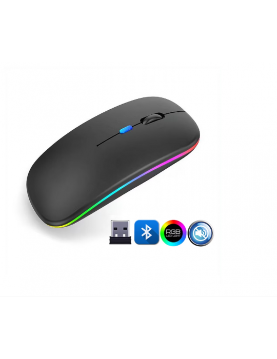 ZR215 Cba100 Rgb Siyah Şarjlı Mouse