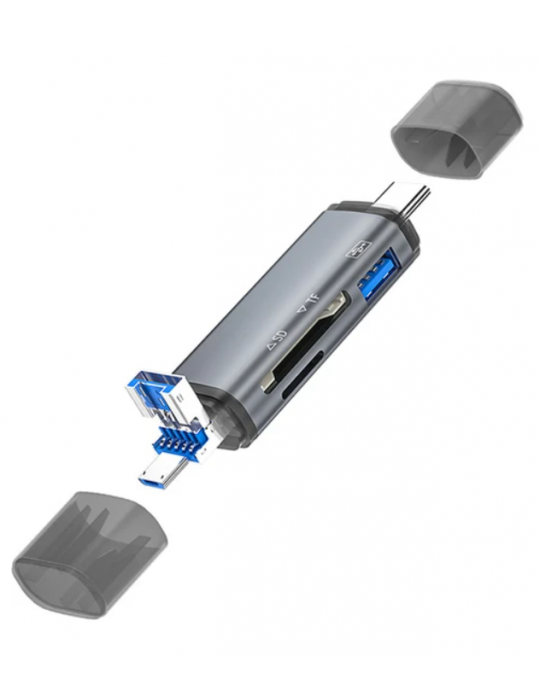 ZR286 Ads307 3 In 1 Type-C Card Reader