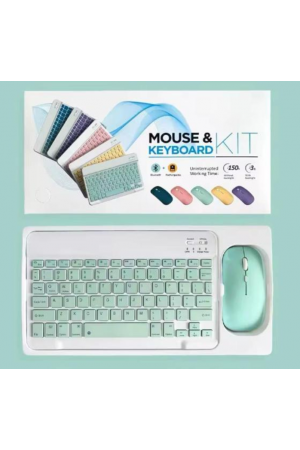 ZR20Km Yeşil Kablosuz Klavye Mouse Set