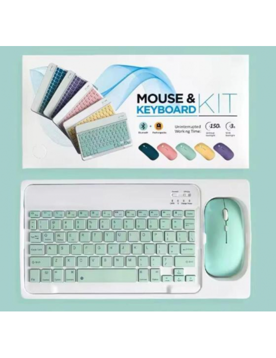 ZR20Km Yeşil Kablosuz Klavye Mouse Set