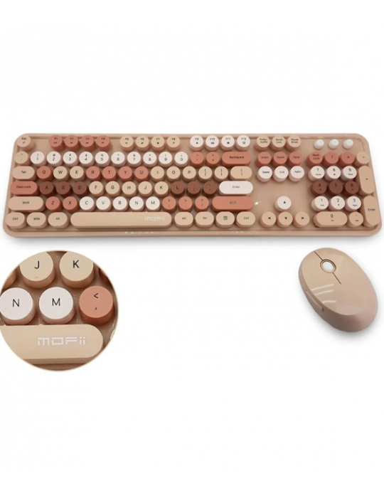 Mofii Kahverengi Sweet Dm Klavye Mouse Set