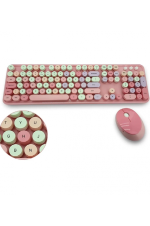 Mofii Pembe Sweet Dm Klavye Mause Set