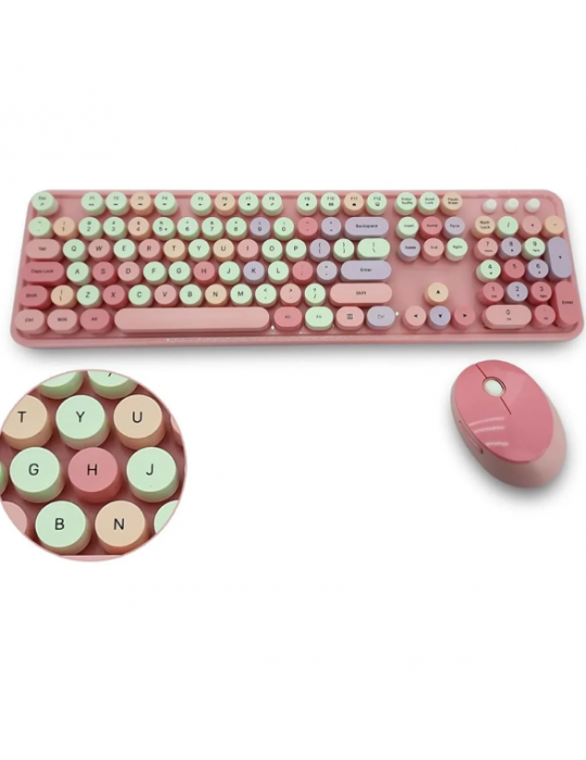 Mofii Pembe Sweet Dm Klavye Mause Set