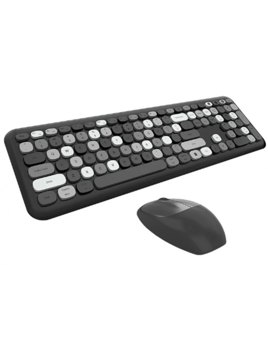 Mofii No666 Siyah Gri Klavye Mouse Set
