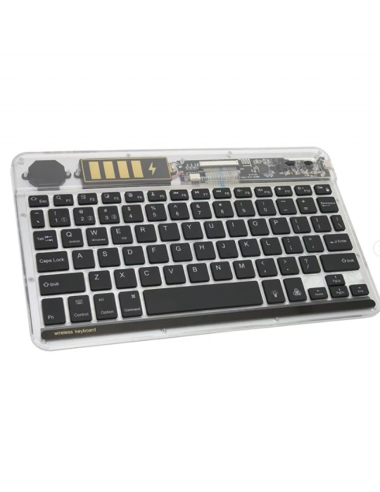 ZR612 Rgb Şeffaf Siyah Bluethooth Klavye