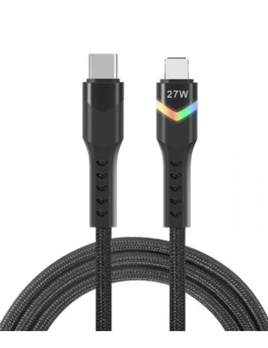 ZR536 Type-C To Lightning 27W Ledli Pd Kablo 1 M