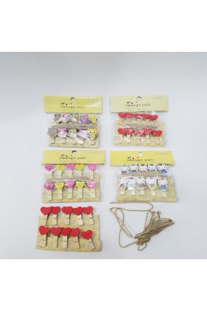 Ahşap Notluk İpli Mandal Ahşap Notluk İpli Mandal